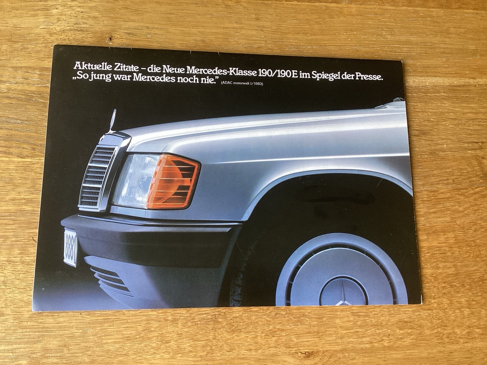 Mercedes-Benz 190/190E brochure (1983) Duits, Ophalen of Verzenden, Gelezen, Mercedes