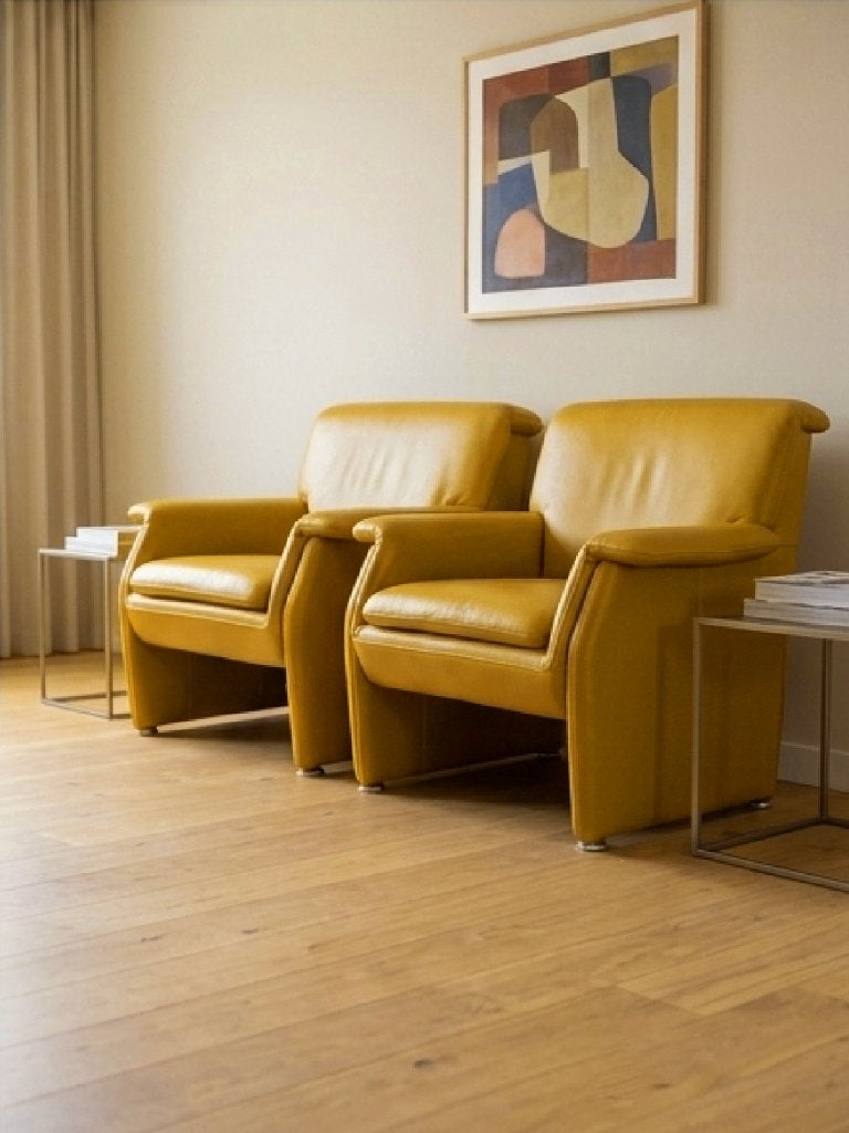 Set van 2 Belform design fauteuils – topleder!, Ophalen, Zo goed als nieuw, 75 tot 100 cm, Leer