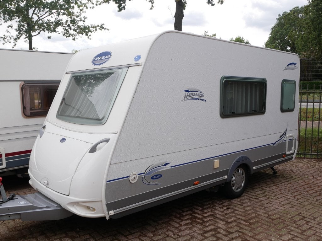 Caravelair Ambiance Style 400 mover, luifel, fietsenrek, Bedrijf, Treinzit, 750 - 1000 kg, 4 tot 5 meter