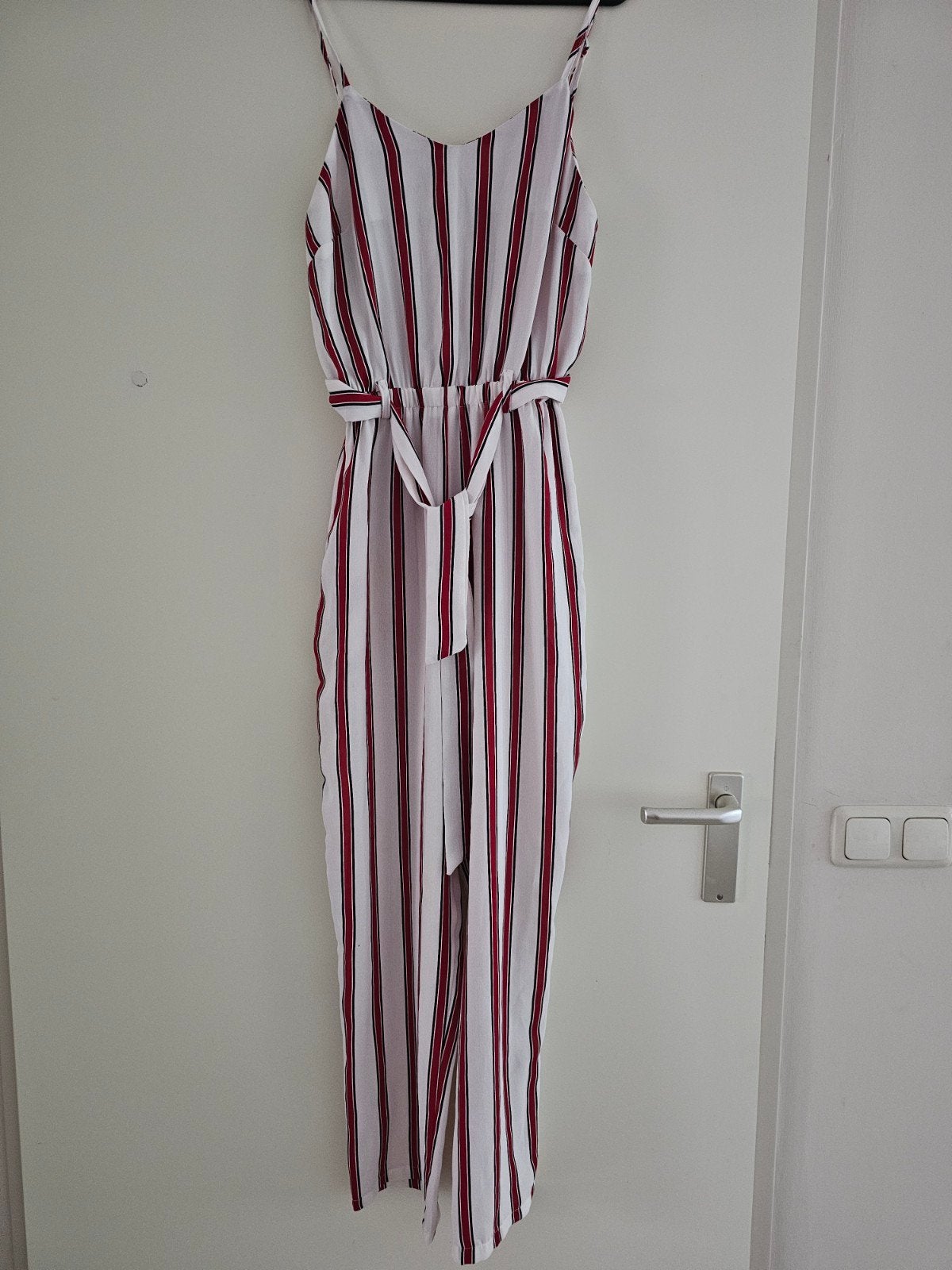 Vintage Dressing Jumpsuit S/M - Rood/Wit gestreept, Vintage Dressing, Ophalen of Verzenden, Maat 36 (S), Gedragen