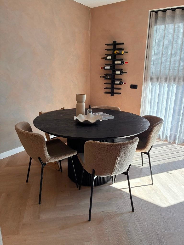 Eettafel Nous Living Jaime, Huis en Inrichting, Ophalen, 100 tot 150 cm, Rond, Zo goed als nieuw