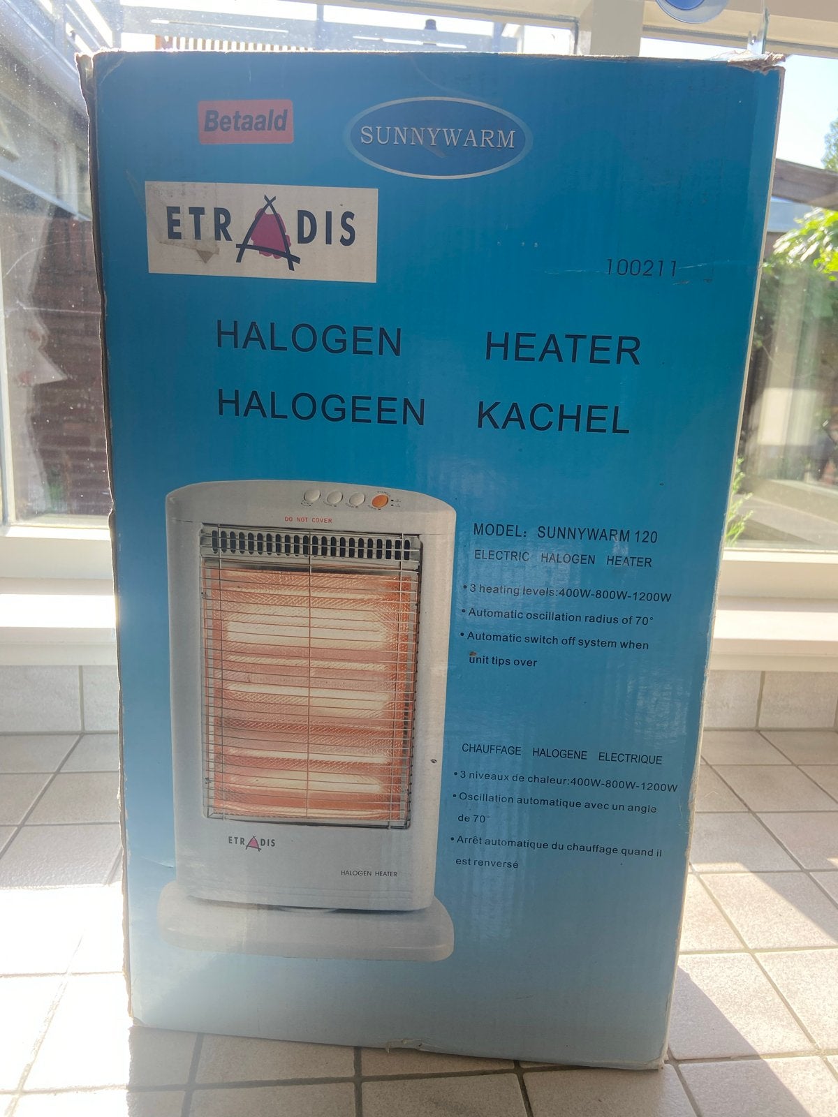 Sunnywarm 120 Halogeen Kachel - Elektrische Heater, Ophalen, Overige soorten, Elektrisch, Nieuw