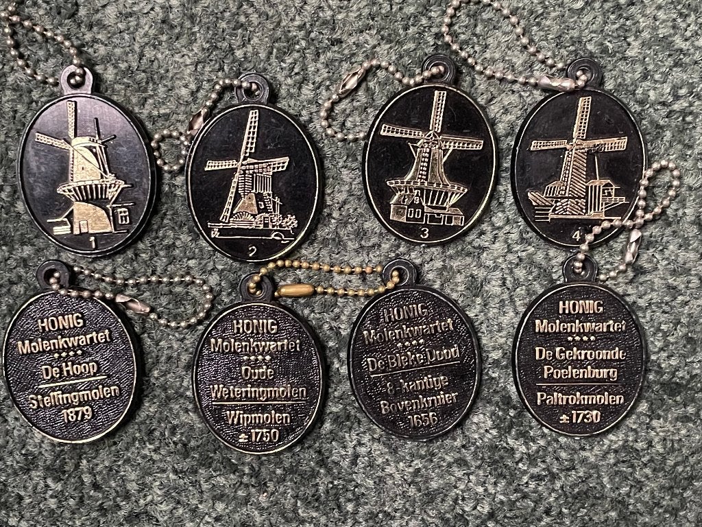 Molenkwartet sleutelhangers, Verzamelen, Sleutelhangers, Ophalen of Verzenden, Nieuw