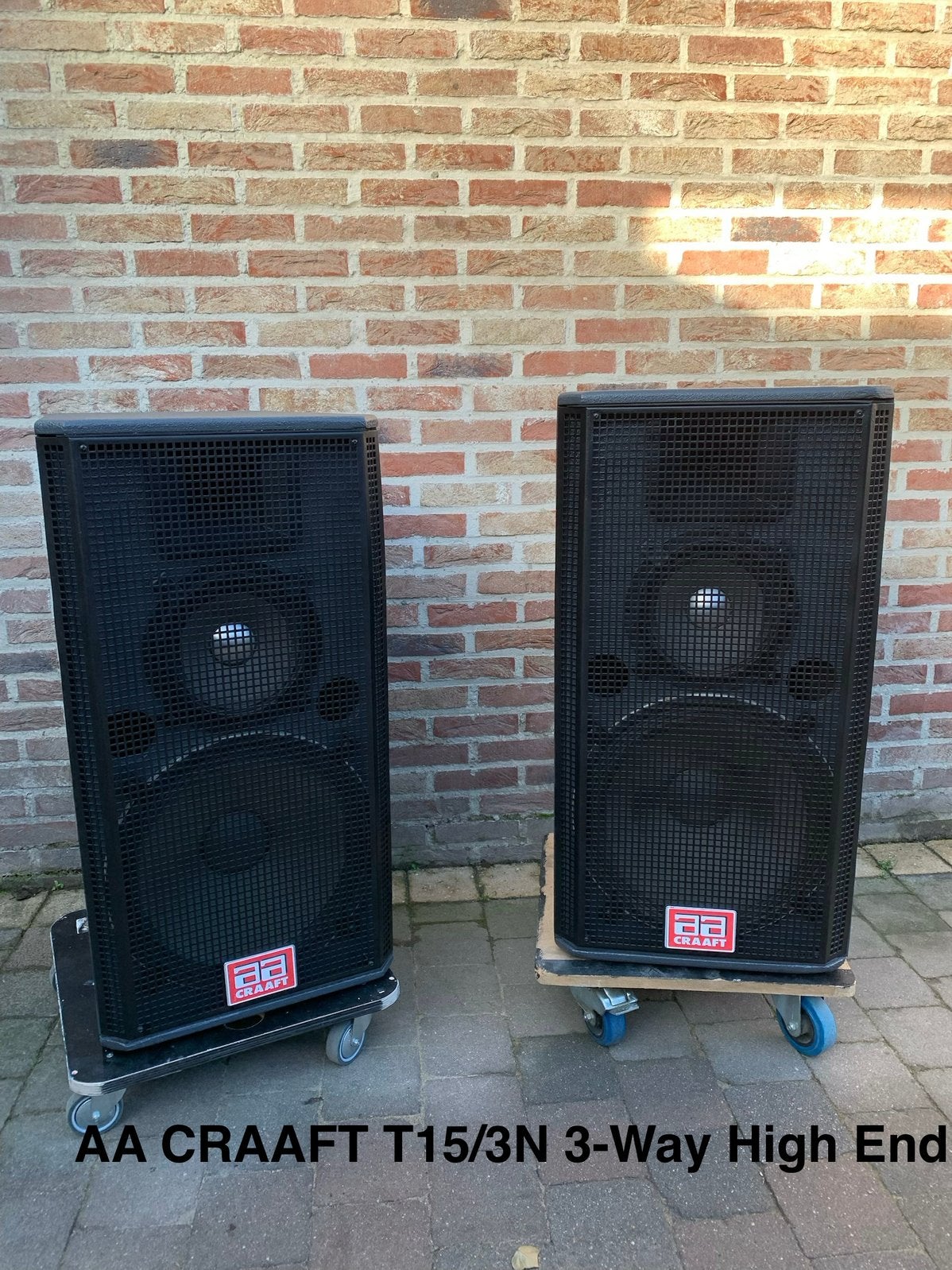 Nette set AA CRAAFT T15/3N Klassiek 3-Weg, 15”/ 8”/ 1”, Speakerset, Zo goed als nieuw, Ophalen, 150 watt of meer