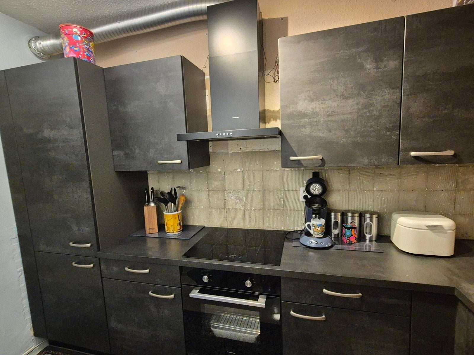Keuken, Huis en Inrichting, Keuken | Complete keukens, Ophalen, Gebruikt, Grijs