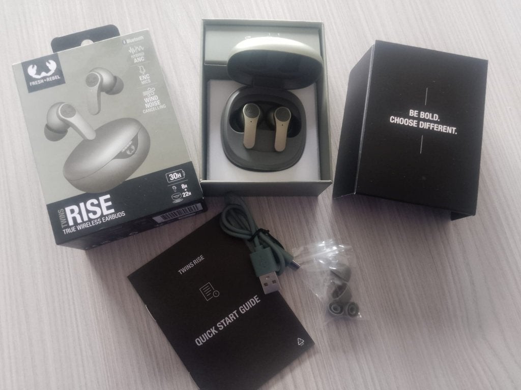 Zgan Fresh 'n Rebel Twin Rise, Noise Cancel, Top Geluid, Ophalen, Zo goed als nieuw, Groen, Draadloos