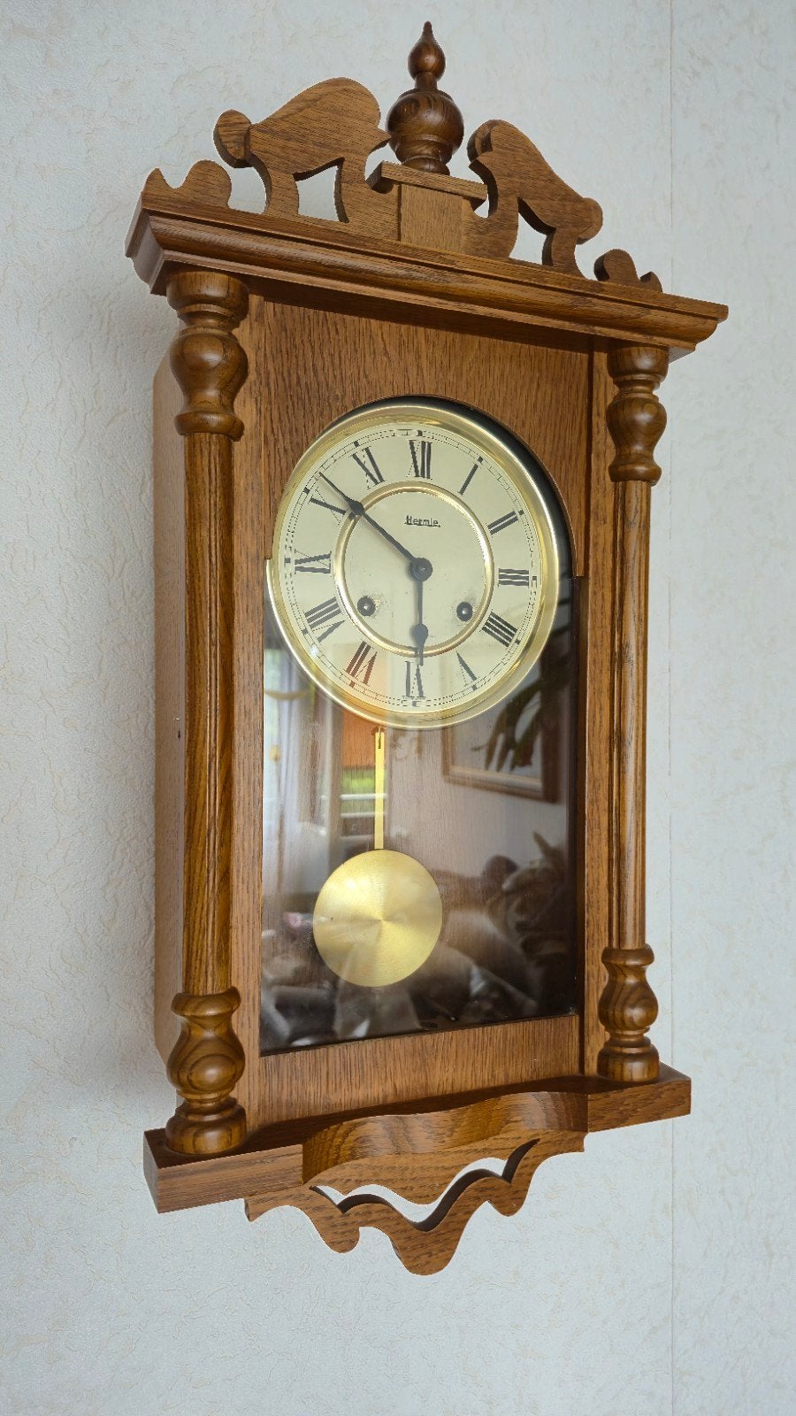 Antieke Hermle wandklok - Klassiek design, Ophalen