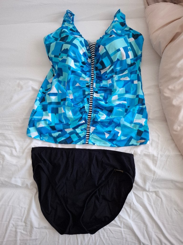 Sunflair Tankini, mt 44, Kleding | Dames, Overige typen, Blauw, Ophalen of Verzenden, Zo goed als nieuw