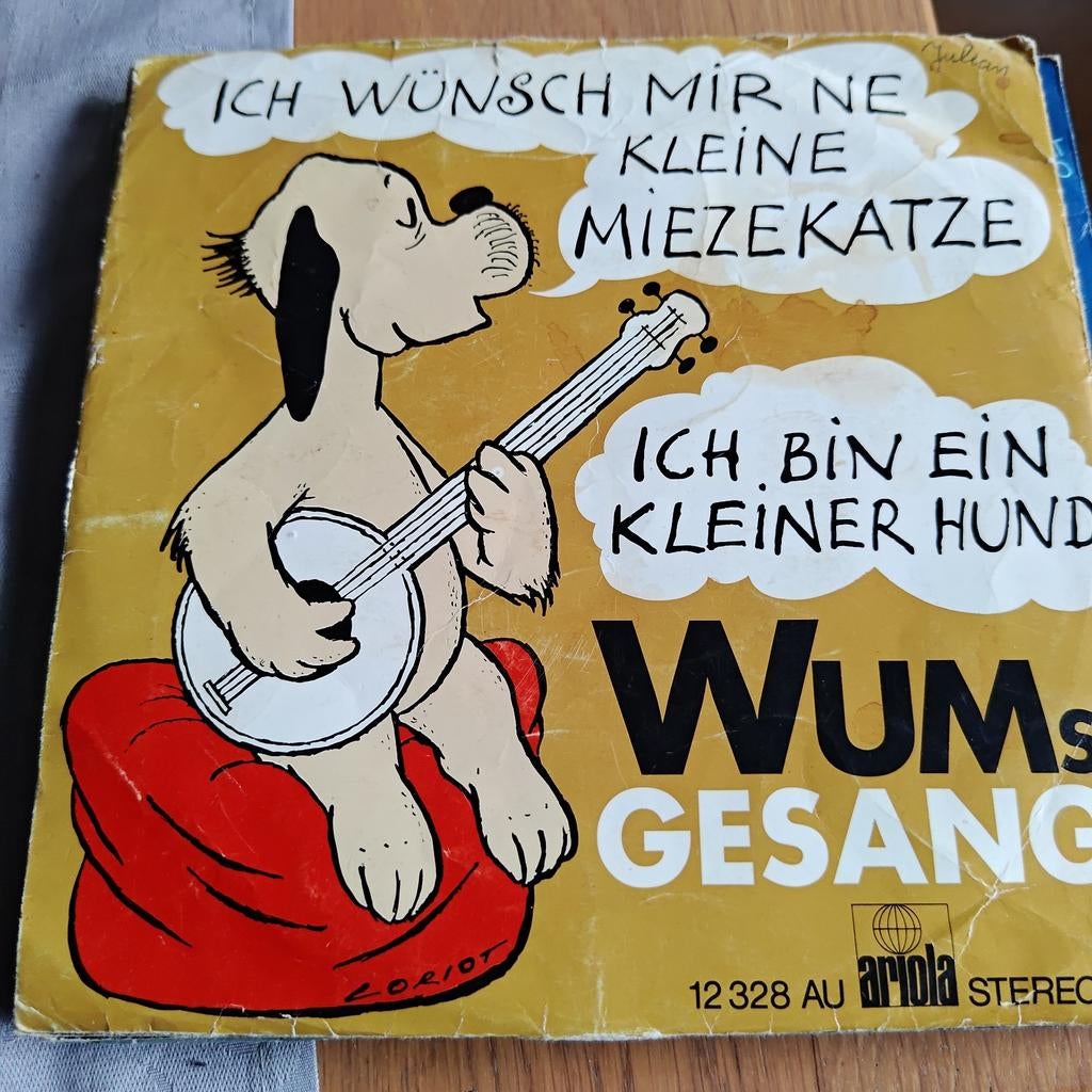 Wum's Gesang - Ich wünsch mir 'ne kleine Miezekatze, Ophalen of Verzenden, Gebruikt, 7 inch