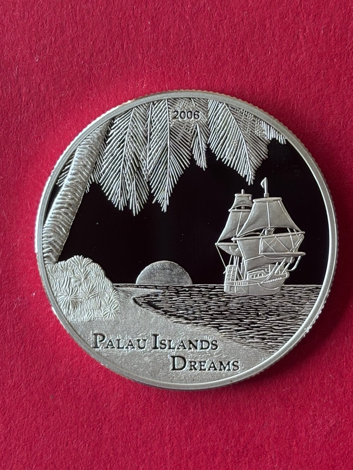 Palau 5 Dollars 2006 Proof 0,925 zilver 25.00 grams, Verzenden, Zilver