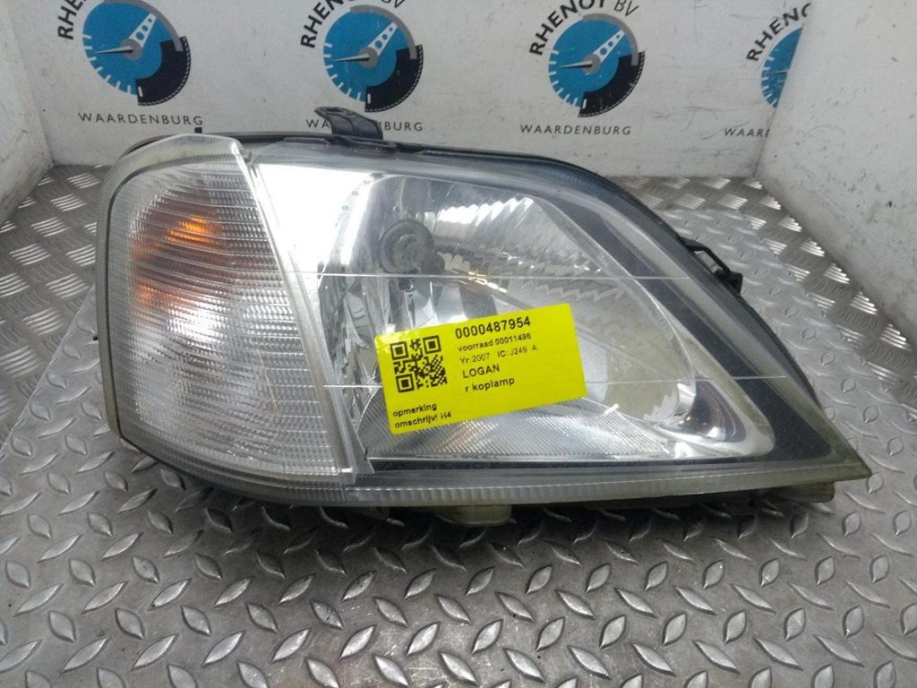 DACIA LOGAN LOGAN MCV  KOPLAMP R 2007, Ophalen of Verzenden, Gebruikt, Stiba lid