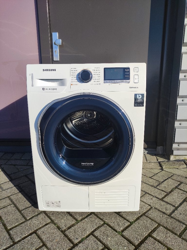 Samsung 8 kilo warmtepompdroger, A+++, trommelverlichting, Overige typen, 8 tot 10 kg, Ophalen of Verzenden, Zo goed als nieuw