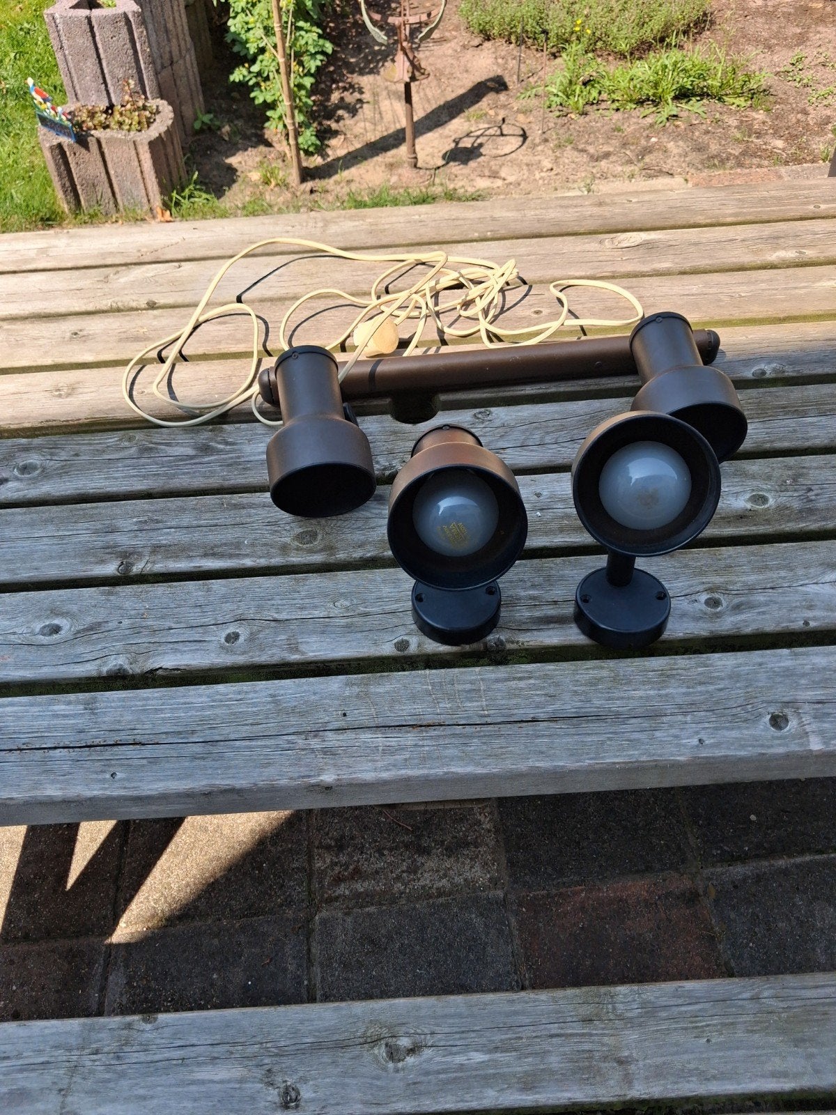 4 mooie bruine spotjes., Ophalen of Verzenden, Gebruikt