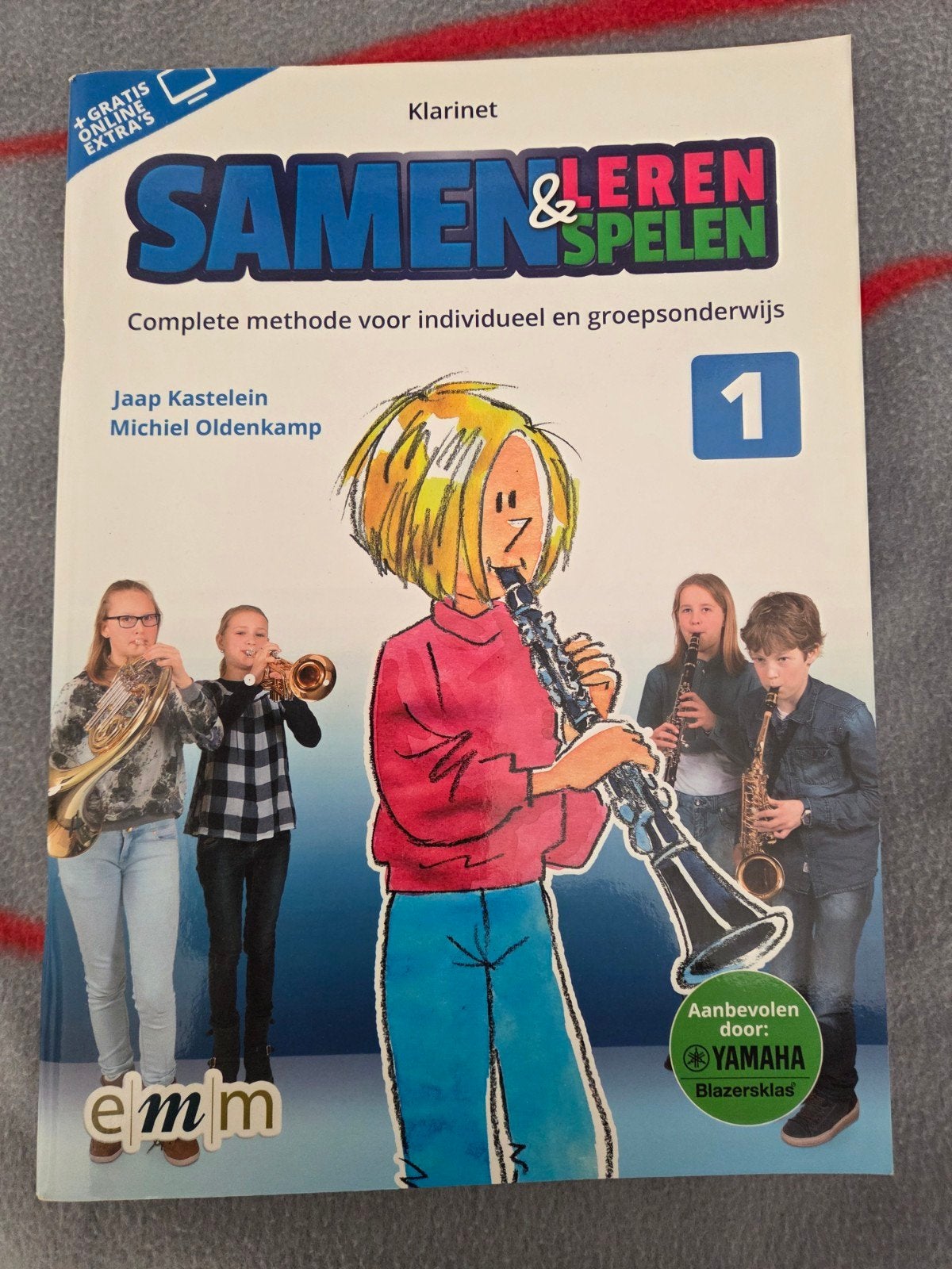 Klarinet lesboek: Samen Leren & Spelen 1 (Jaap Kastelein), Muziek en Instrumenten, Ophalen of Verzenden, Zo goed als nieuw, Houtblazer