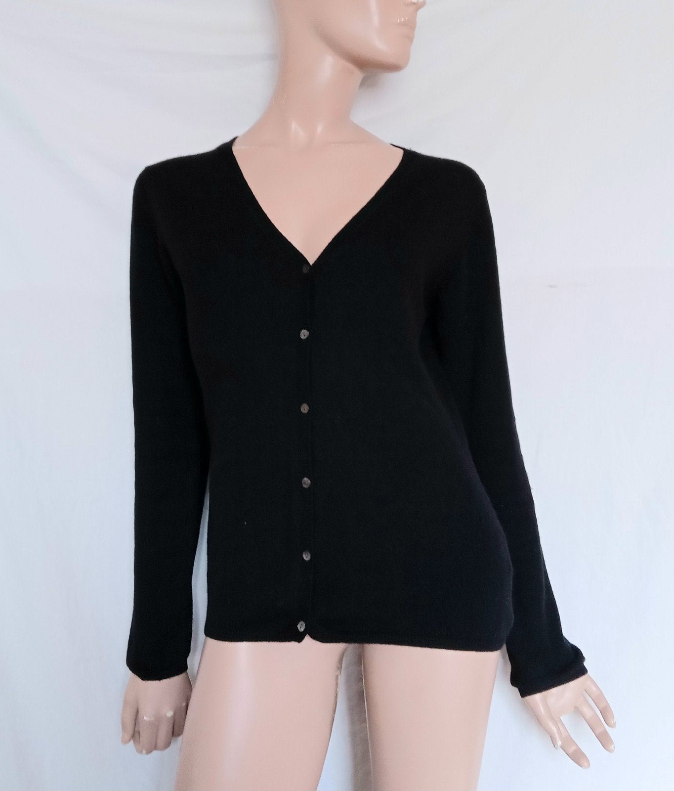 FTC CASHMERE Vest , Maat L, Ophalen, Zo goed als nieuw, Maat 42/44 (L), Zwart
