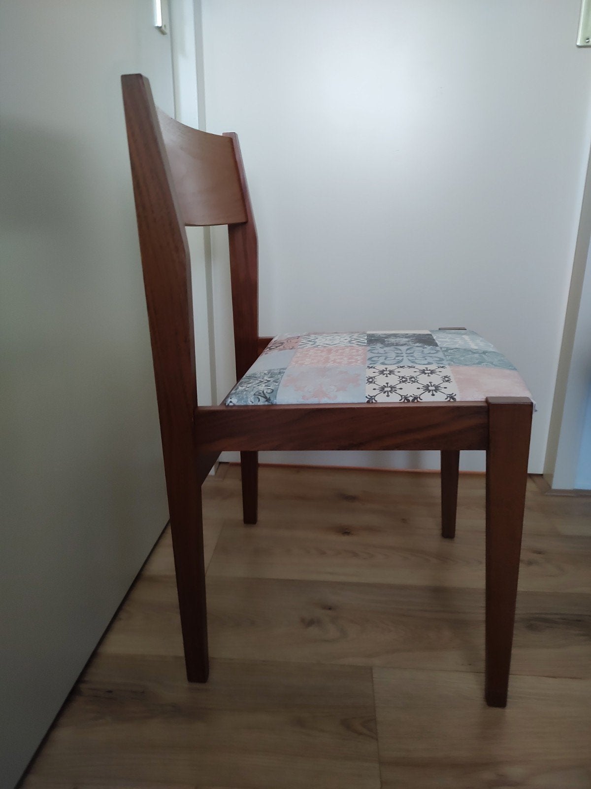 Vintage Teak Houten Stoel Jaren '60 - Mahjongg Stijl, Ophalen