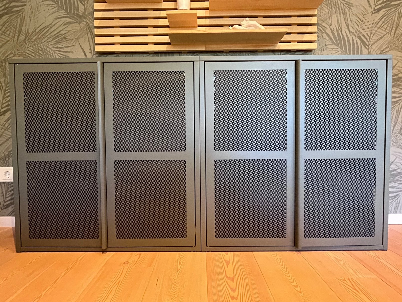 2 groene metalen Ivar Ikea kasten samen voor 100 euro, Ophalen, Zo goed als nieuw