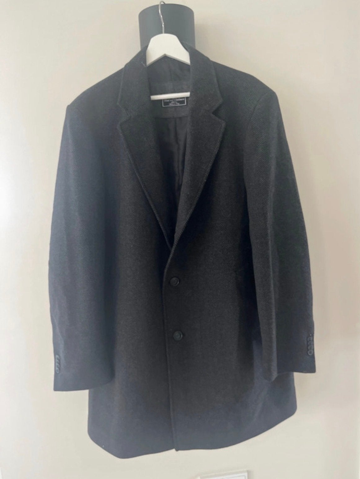 Stijlvolle wool and cashmere jas - Made in Italy, Ophalen, Zo goed als nieuw, Maat 48/50 (M), Grijs