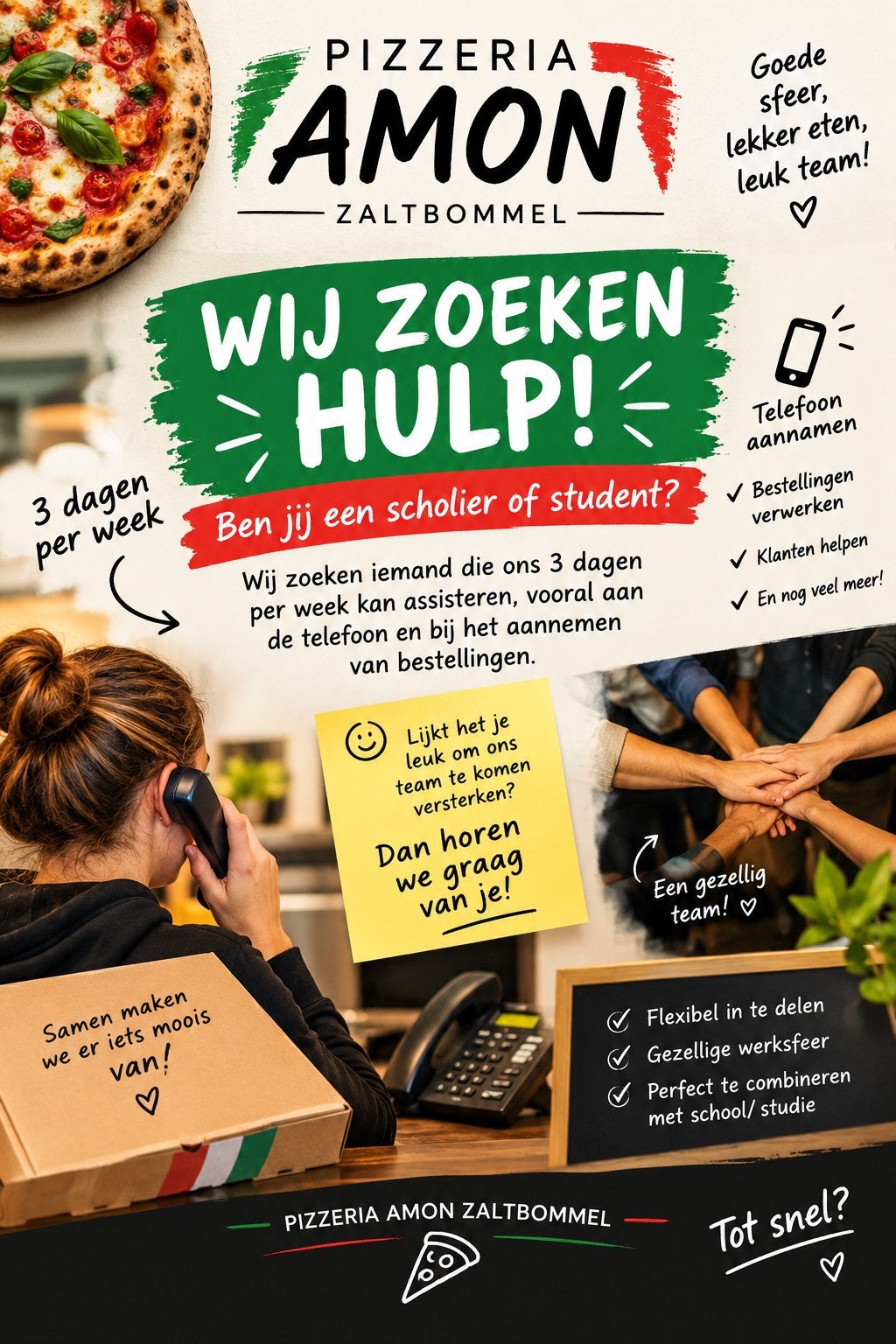 Vacature scholier of student
