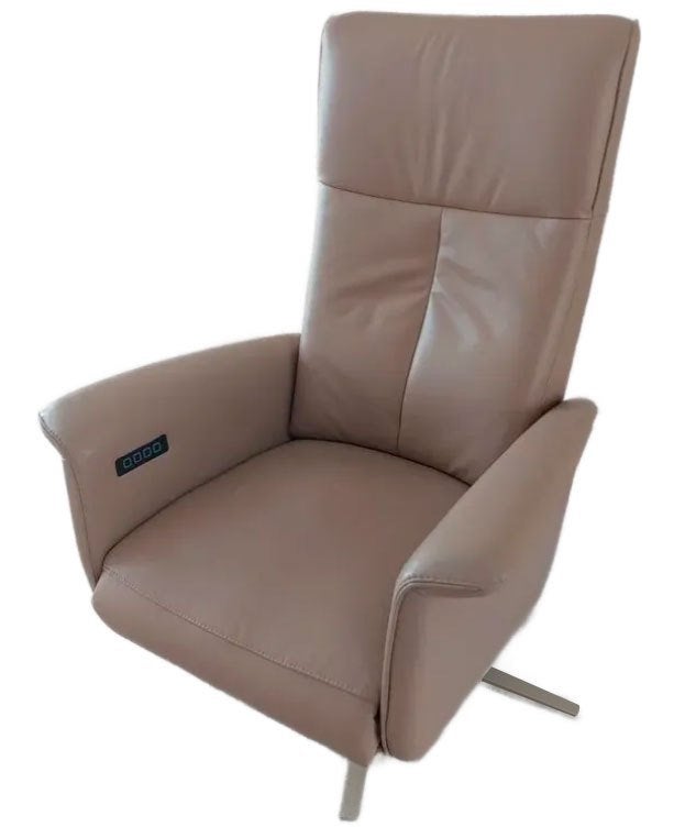 Superdeluxe Prominent B-200 Sta-op Fauteuil, Ophalen, Minder dan 75 cm, Maatwerk, hoogwaardig fijn leder (Veneto) met luxe opties.