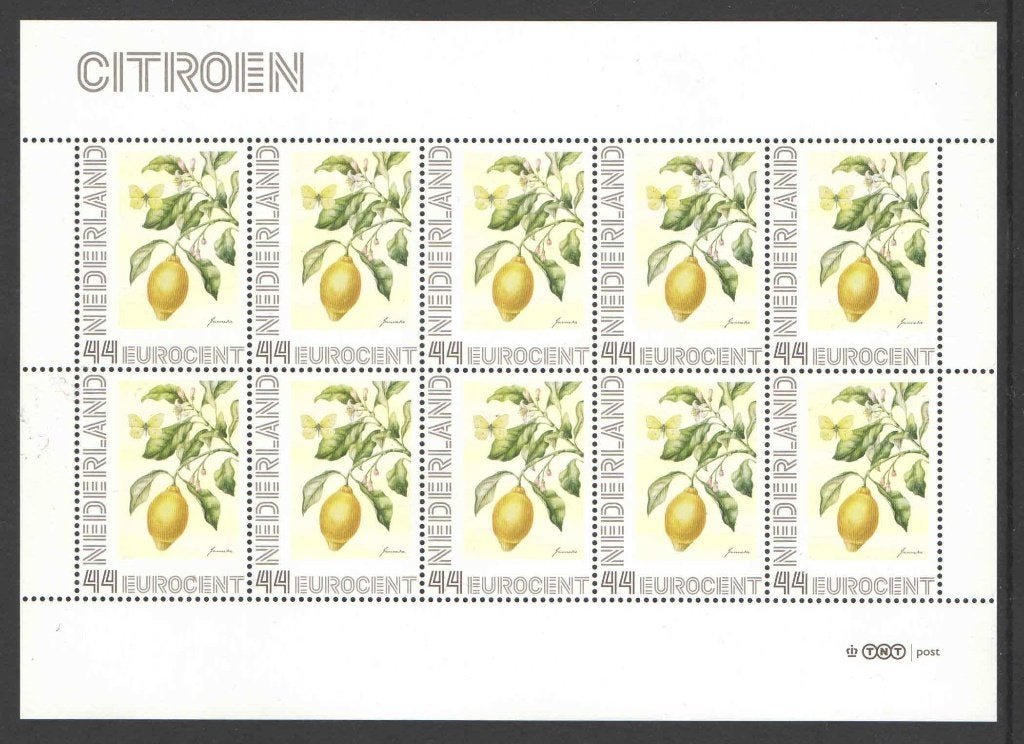 Bloemenpracht op postzegels: Citroen, Ophalen of Verzenden, Na 1940, Postfris