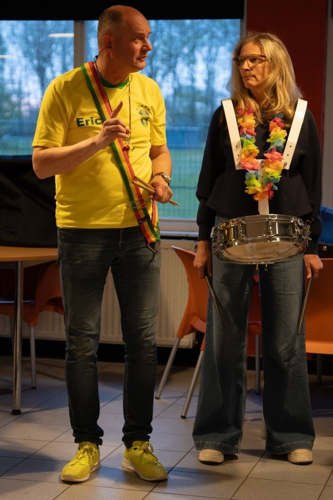 Percussieworkshops Teamuitje voor zorgpersoneel, Ophalen, Zo goed als nieuw, Melodische percussie