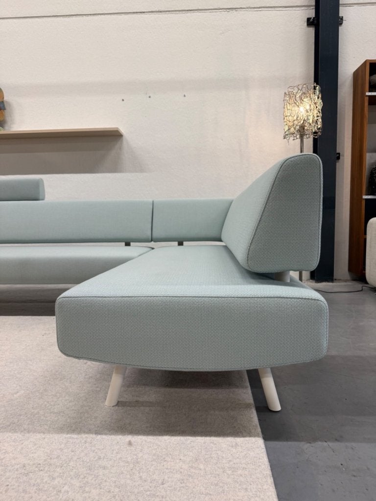 Nieuw Cloak Havee Bow Hoekbank Blauw stof Design Bank, 250 tot 300 cm, Hoekbank, Nieuw, Industrieweg 15