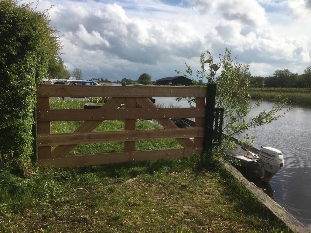 Poort tuinhek Boerenlandhek natuurlijk hout oprit erf, Gerard Krale, Nieuw, Ophalen of Verzenden, Info@gkrale.nl