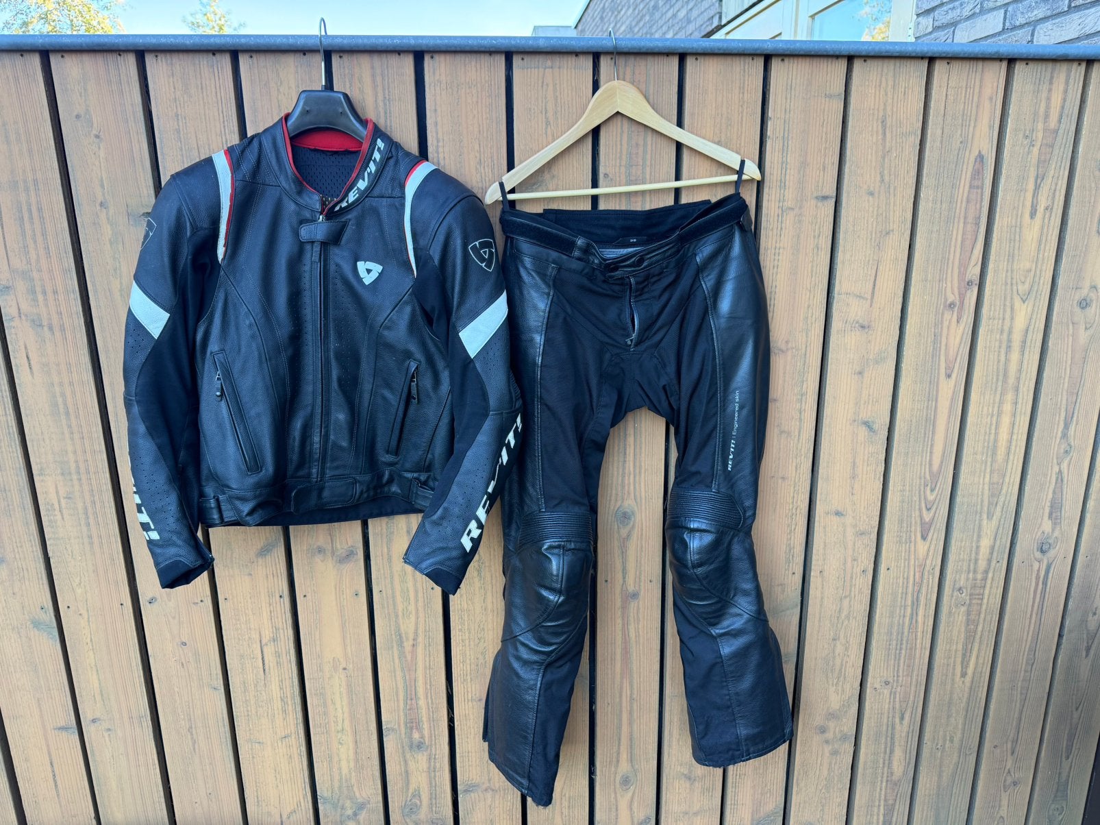 Rev’it leren motorpak., Ophalen, Tweedehands, Heren, Combipak