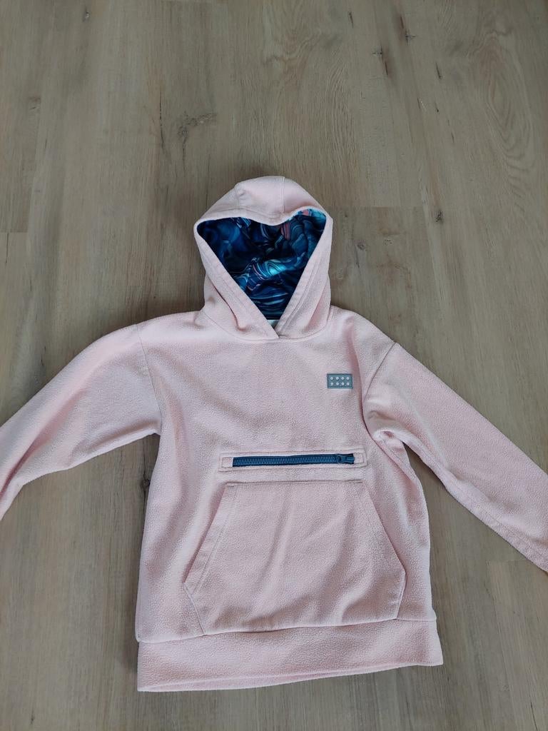 Lego Wear Roze Fleece Hoodie Maat 128, Ophalen of Verzenden, Zo goed als nieuw, Lego Wear, Meisje