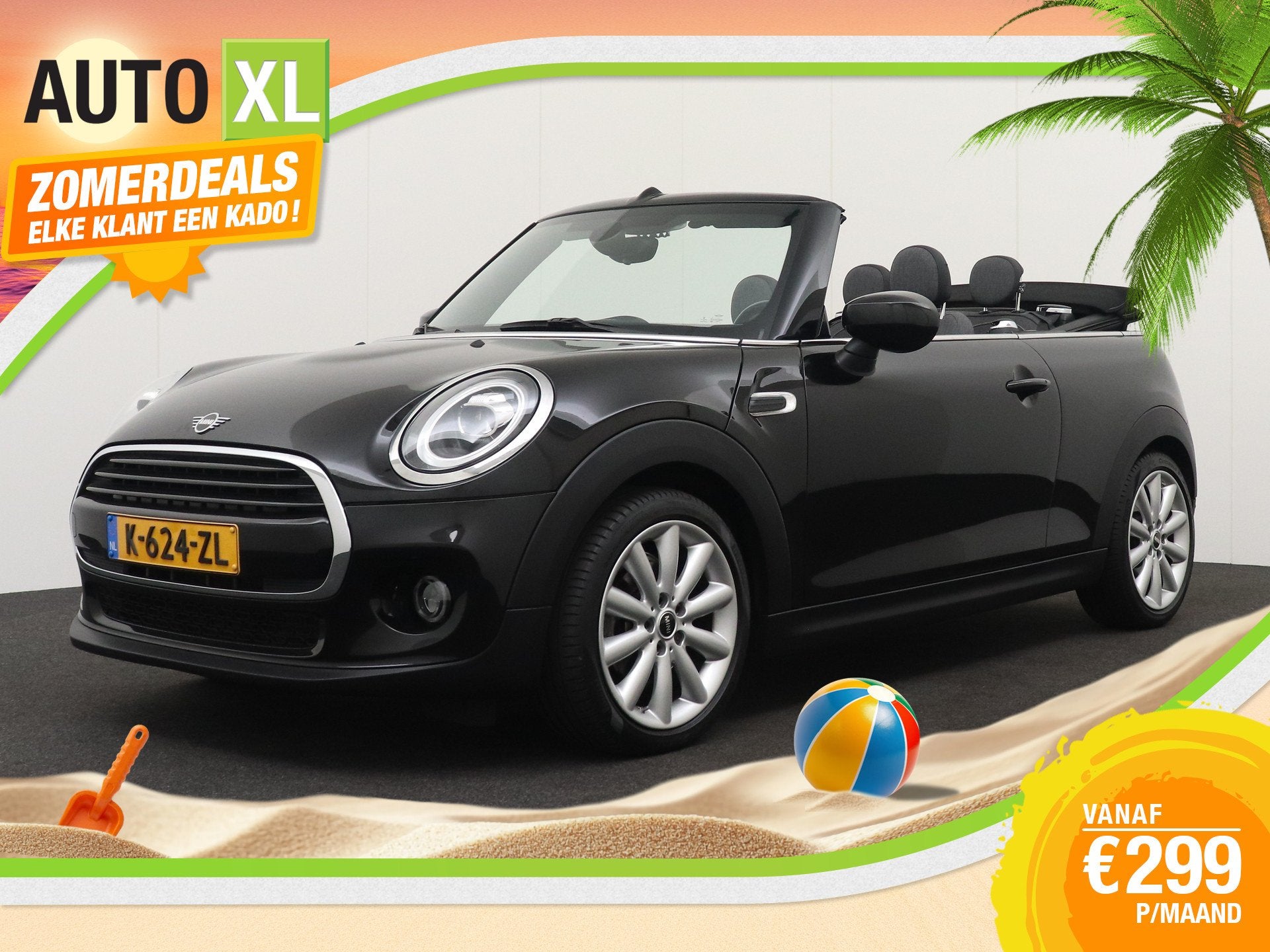 MINI Cabrio 1.5 136 PK Aut. Cooper Facelift Navi Climate LED, Dealer onderhouden, Gebruikt, Euro 6, Cabriolet
