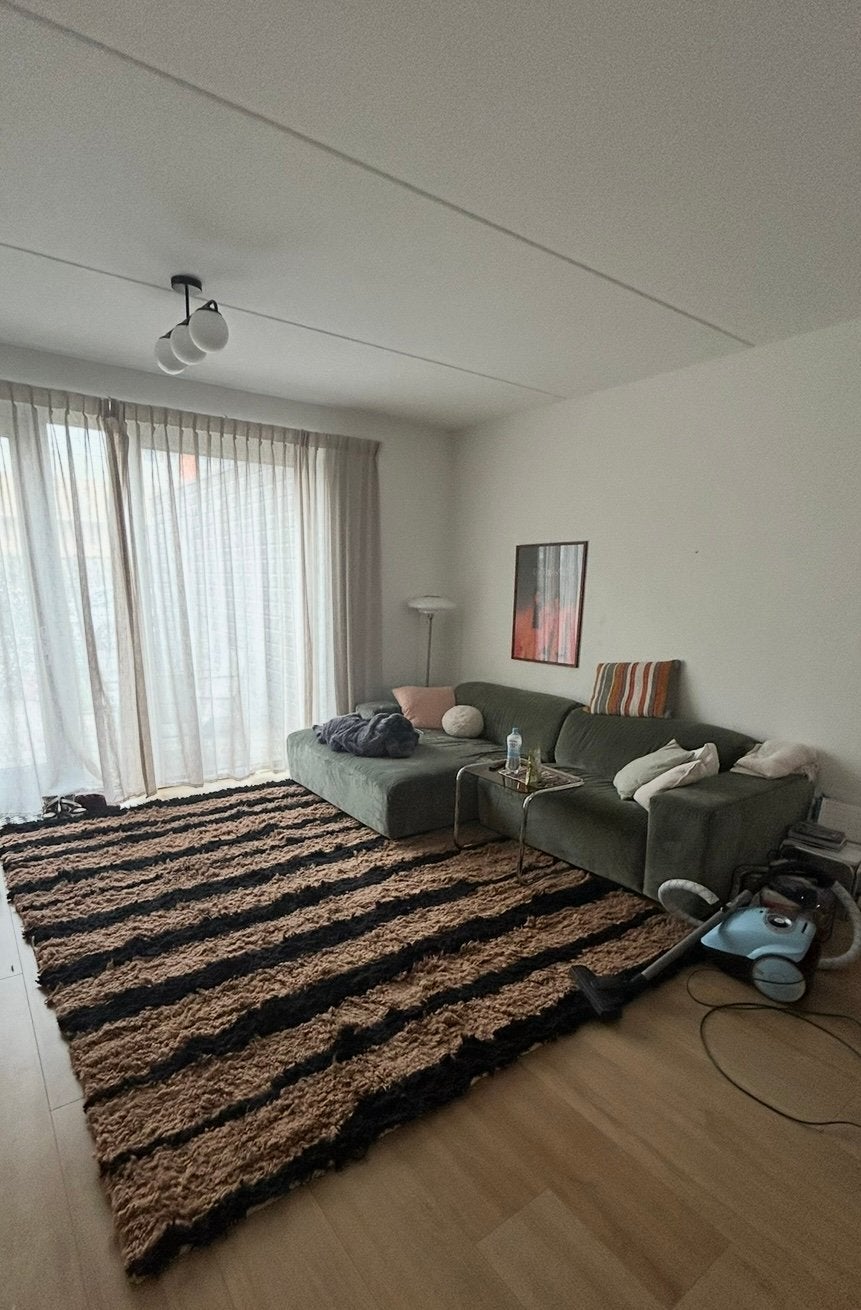 Groot Handgemaakt Berber wollen kleed met print – nieuw, Huis en Inrichting, Ophalen, Nieuw, 200 cm of meer, Rechthoekig