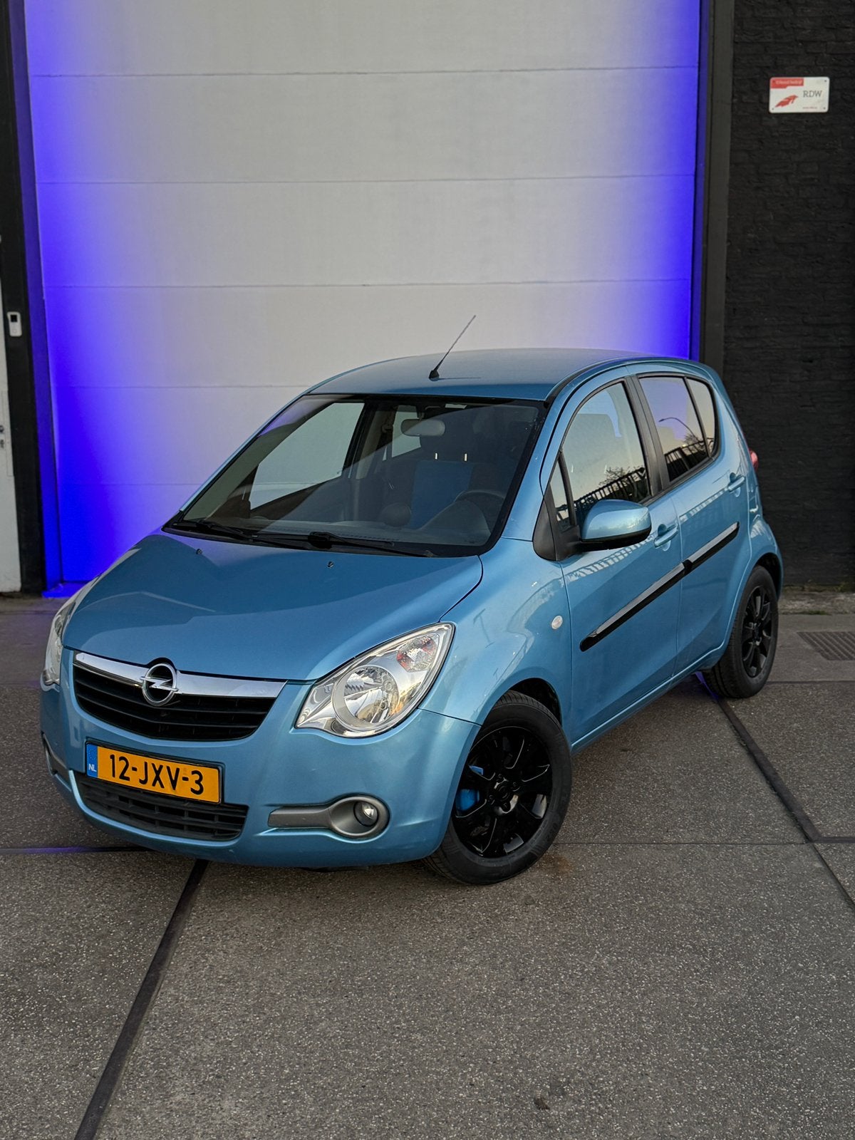 Opel Agila 1.0 12V 2009 Blauw( Nap/Airco/Nieuwe Apk), Auto's, Stof, Elektrische ramen, Blauw, 996 cc
