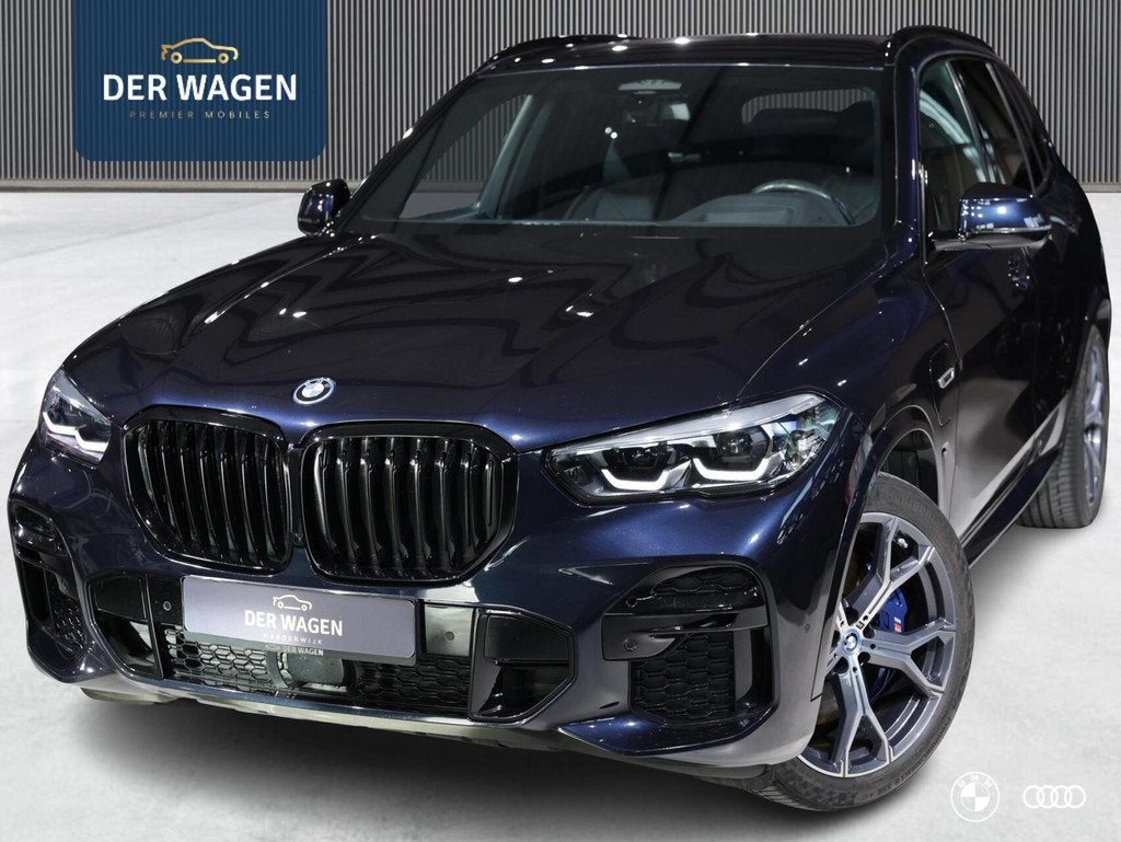 BMW X5 xDr45e M SPORT / ACC / HEADUP / HIFI / TREKHAAK / 21", Auto's, BMW, Met garantie (alle), Zwart, Hybride Elektrisch/Benzine