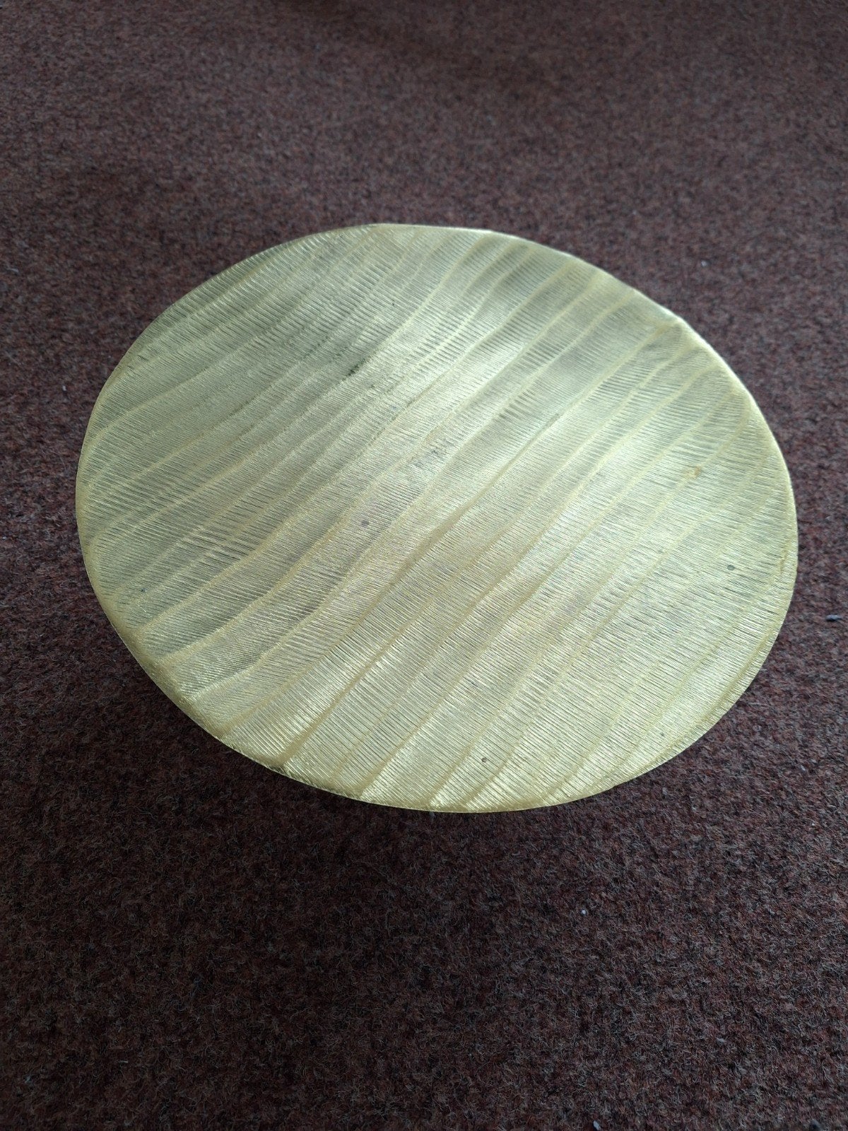 Goudkleurige taartschaal / etagere, Ophalen of Verzenden, Zo goed als nieuw, Goud, Metaal