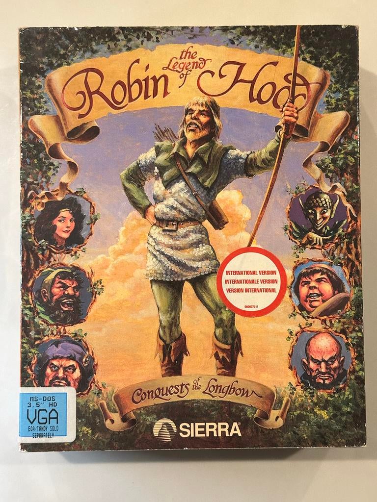 Conquests of the Longbow The Legend of Robin Hood VGA- CIB, Avontuur en Actie, Gebruikt, 1 speler, Ophalen of Verzenden