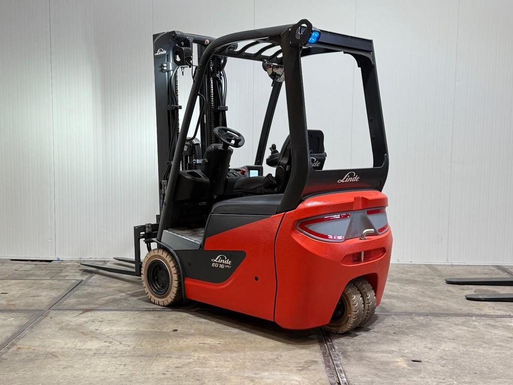 Linde EG16 NIEUWSTAAT [[12,5 UUR]] Triplex 4,6M Accu 2025 4x, 1000 tot 2000 kg, Elektrisch, Heftruck, Linde