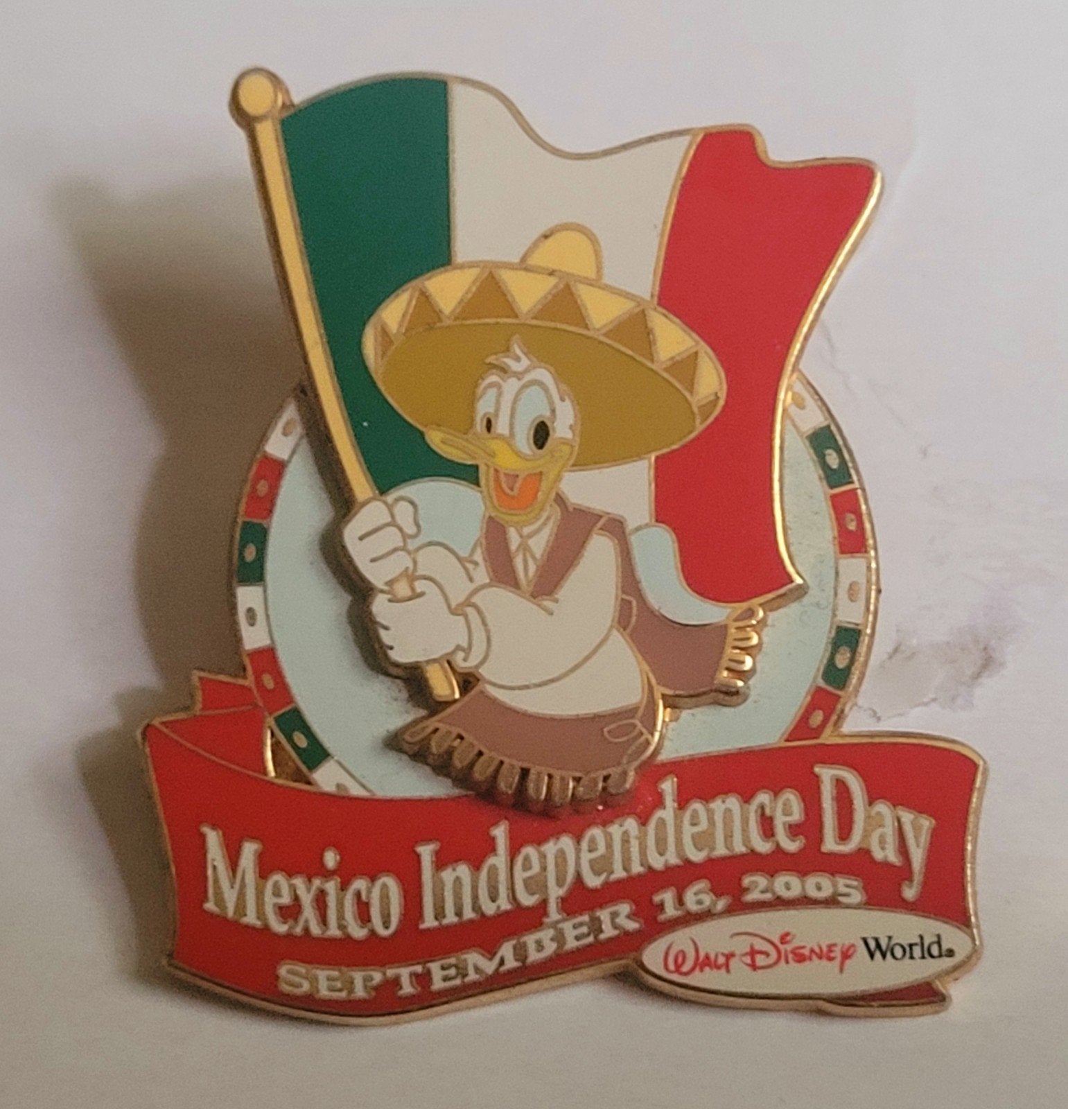 Disney pin Donald Duck Mexico Independence Day 2005 LE 1000, Verzenden, Donald Duck, Zo goed als nieuw, Overige typen