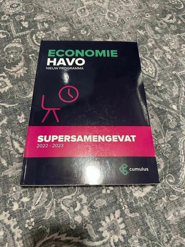 Supersamenvatting Economie HAVO 2022-2023, Boeken, Ophalen of Verzenden, Gamma, Gelezen, Overige niveaus