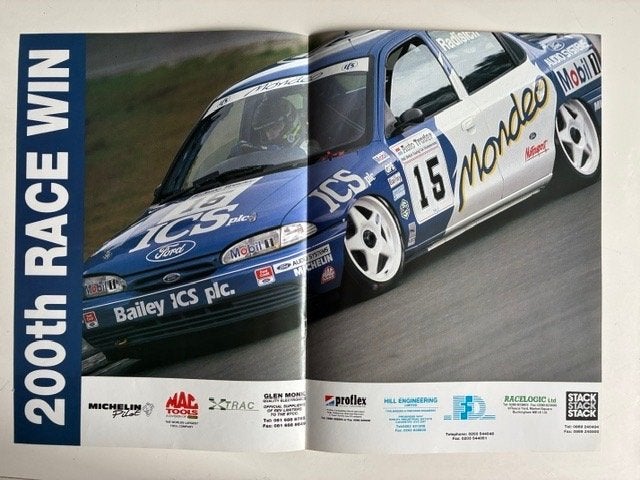 poster Ford Mondeo raceauto Paul Radisich, Ophalen of Verzenden, Gebruikt, Auto's