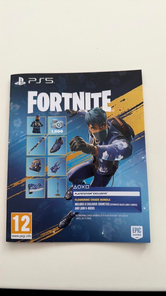 PS5 FORTNITE CODE, Spelcomputers en Games, Games | Sony PlayStation 5, Ophalen of Verzenden, Nieuw