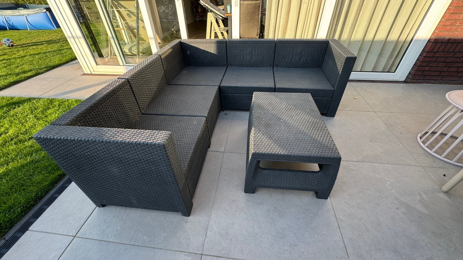 Tuin loungeset, Ophalen, Gebruikt, Kunststof, 5 zitplaatsen