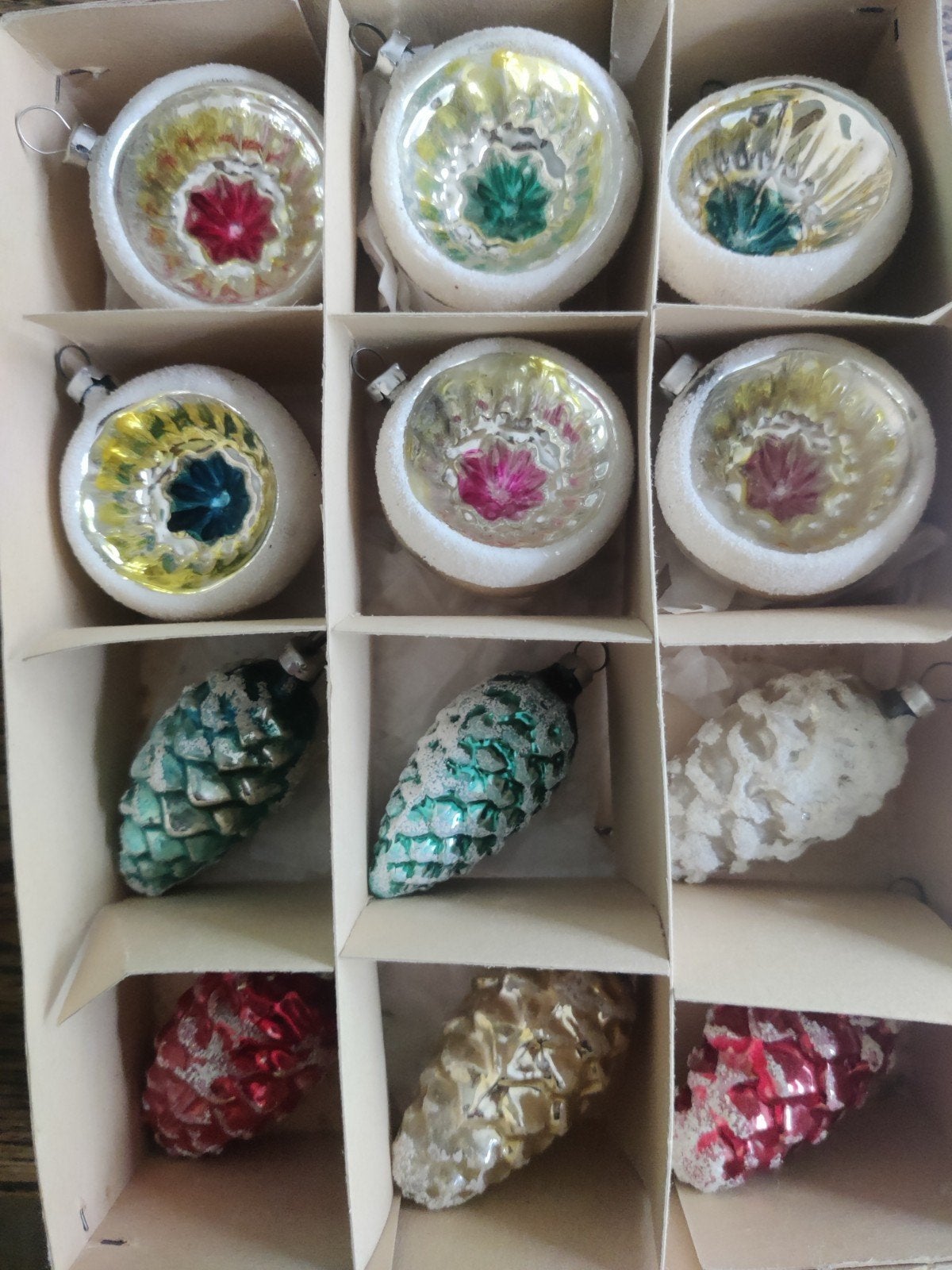 Doosje oude kerstballen, Ophalen of Verzenden