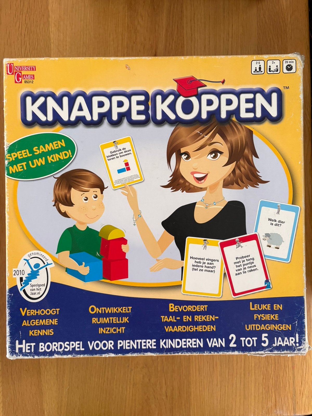 Knappe Koppen bordspel 2-5 jaar, Ophalen of Verzenden, Gebruikt