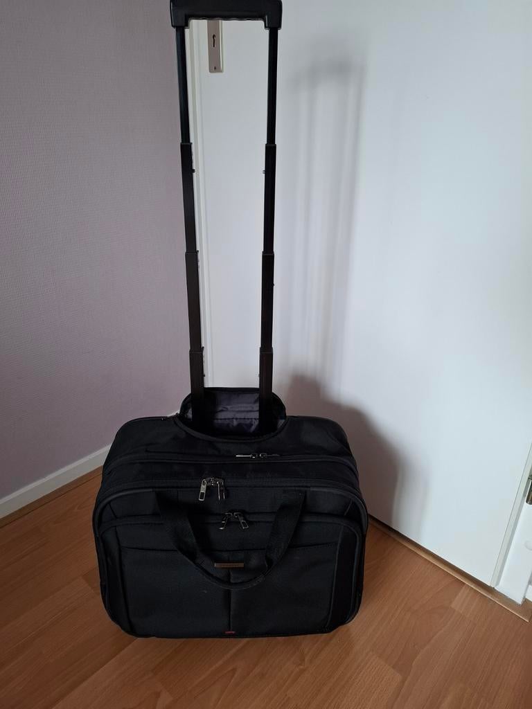 Samsonite trolley laptoptas, zo goed als nieuw, Ophalen of Verzenden, 17 inch of meer, Zo goed als nieuw, Trolleytas