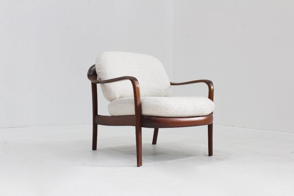 Vintage Deense fauteuil uit de jaren 60.