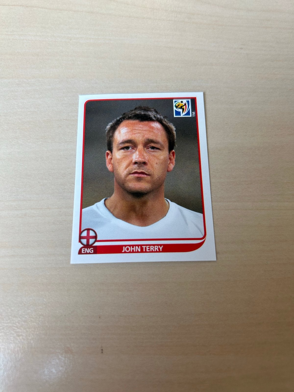 John Terry Panini WK 2010 Sticker - Engeland, Verzamelen, Ophalen of Verzenden, Zo goed als nieuw, Sport