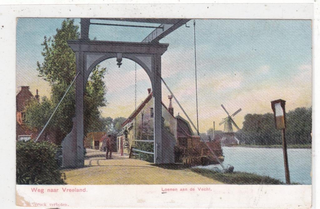 Loenen aan de Vecht-Weg naar Vreeland circa 1900, Verzenden, Voor 1920, Ongelopen, Utrecht