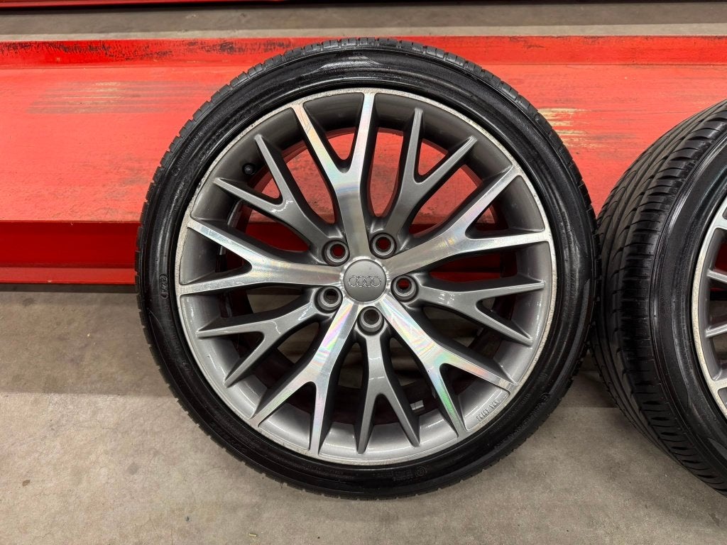 velgen audi tt 5x112  met banden 225-40-18, Auto-onderdelen, Banden en Velgen, Ophalen, 18 inch, Gebruikt, Velg(en)