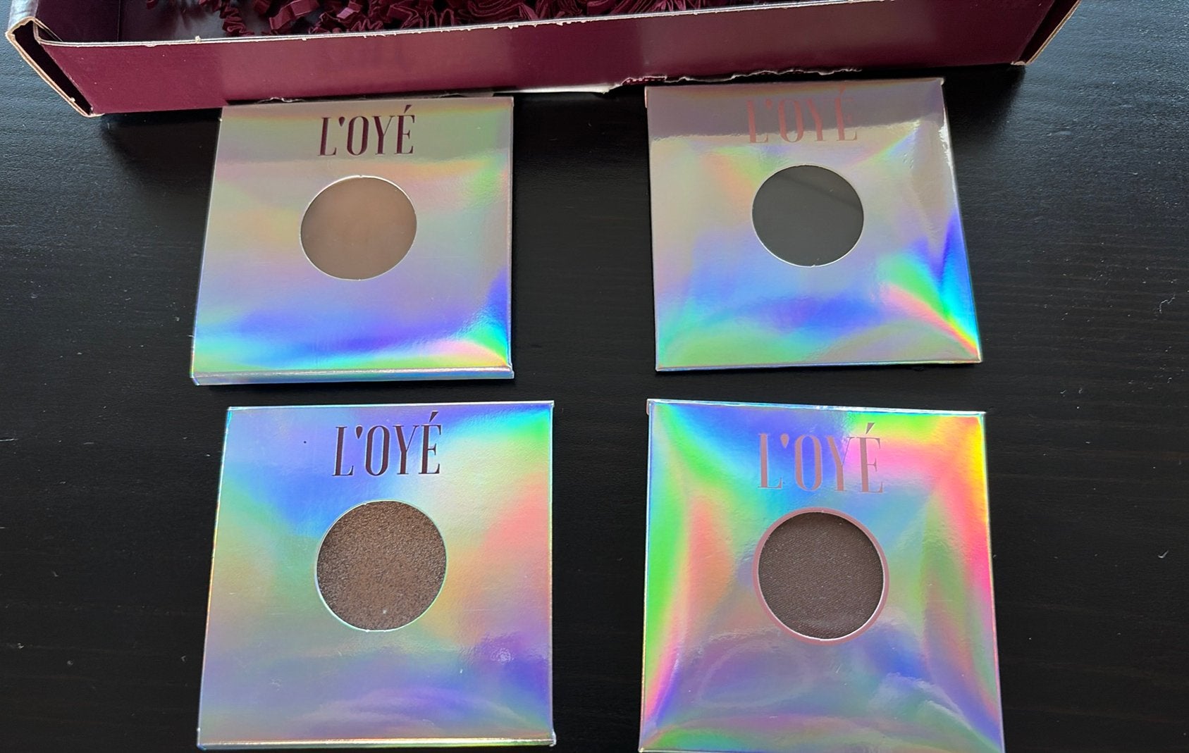L’oyé pressed eye shadows en bronzer Tahiti, Ogen, Bruin, Nieuw, Ophalen of Verzenden